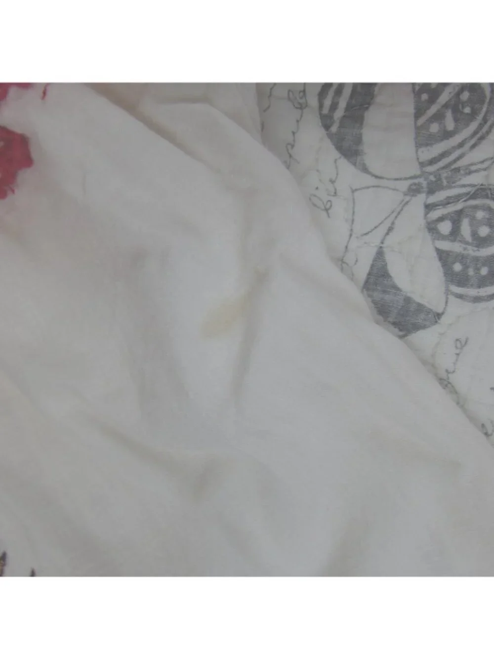 Anthropologie Ranna Gill, Hadley Embroidered Tunic DRESS Ivory, Red Floral, Sz L - Picture 7 of 8